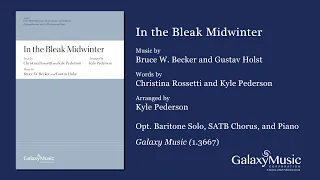 In the Bleak Midwinter by Bruce W. Becker and Gustav Holst and, Arr. Kyle Pederson - Scrolling Score