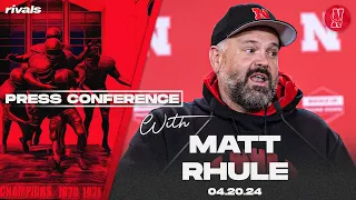 Nebraska Football: Matt Rhule talks "dominant" offensive scrimmage (April 20, 2024)