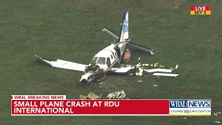 RDU Airport Authority Pressor: UNC Health Plane crashed at RDU; Pilot & doctor taken to hospital