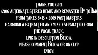 The Beatles - Thank You Girl (2016 Alternate Stereo Remix & Remaster By TOBM)