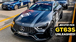 2020 MERCEDES AMG GT 4 Door Coupe GT63S UNLEASHED at RACE TRACK AMG Driving Academy!