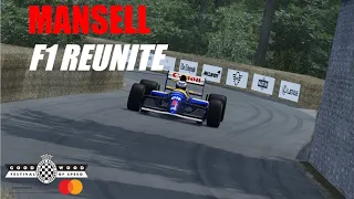 Nigel Mansell reunites with his F1 title car at Goodwood! #assettocorsa
