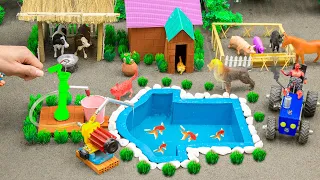 Top the most diy Farm Diorama with house for Cow, pig #2 | Supply Water for animals | @DiyFarming
