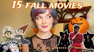 15 things to watch this fall!! 🎃 (animation, rom coms, horror, + more)
