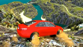 GTA 4 Cliff Drops & Crashes (Real Cars Mods) ep.45