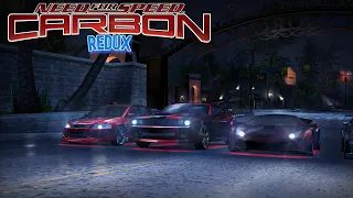 NFS CARBON REDUX 2021 | KENJI, WOLF y ANGIE vs BMW M3 GTR | Carrera en el canyon y en la ciudad