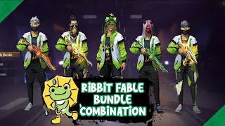 Ribbit Fable Bundle Combination | March Booyah Pass Bundle Combination #freefire #freefireindia