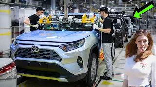 Toyota RAV4 Production Plant🚘{Canada} 2024: Robots and Workers in CAR FACTORY🤖(Assembly line)