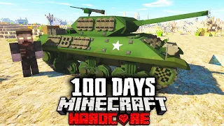 I Survived 100 Days in a Tank in a Zombie Apocalypse in Hardcore Minecraft