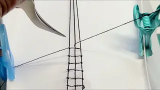 帆船模型 カティサーク　ラットライン結び方 ＃模型 ＃帆船 ＃作り方 ＃ロープ張り方