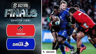 Super Rugby Pacific 2023 | Crusaders v Fijian Drua | Quarter Final Highlights