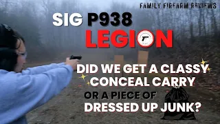 Sig Sauer P938 Legion First Shots.