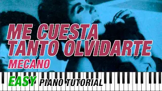 Me Cuesta Tanto Olvidarte (Mecano) (EASY Piano Tutorial | Cover | Sheet Music)