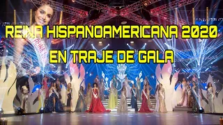 Reina Hispanoamericana 2019-2020 en su desfile en Traje de Gala