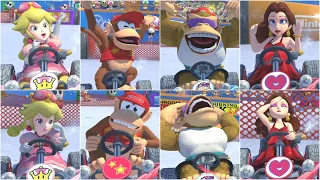 Mario Kart 8 Deluxe DLC - Peachette, Diddy Kong, Funky Kong, Pauline Winning and Lossing Animations