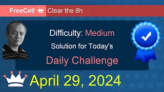 Microsoft Solitaire Collection: FreeCell - Medium - April 29, 2024
