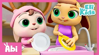 Housework Song | Baby Learning | Educational Songs & Nursery Rhymes | Eli Kids