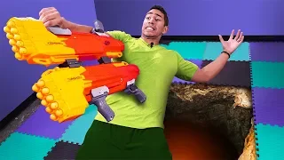 NERF Don't Fall Off Challenge!