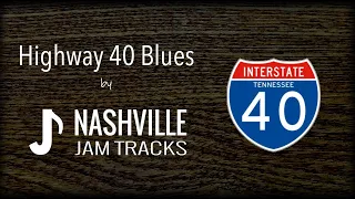 Highway 40 Blues Country Backing Track in E