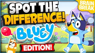 Bluey Spot The Difference | Bluey Brain Break | Games For Kids | Just Dance | GoNoodle