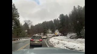 Snow chains check point lane big bear 2023