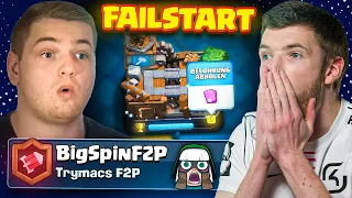 😫☠️XXL FEHLSTART im neuen TRYMACS PROJEKT... | Free 2 Play Challenge | Clash Royale Deutsch