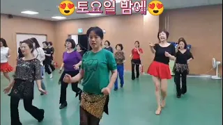 토요일밤에 December!#트롯 초급라인댄스# High Beginner(김혜연)🥰🥰대구 대명복지관쌤들 제대로 필 받았어요~~👍👍