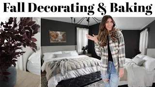 Fall Decorate With Me Moody Fall Vibes & Fall Recipes Come bake With Me