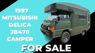 1997 Mitsubishi Delica JB470 RV 4X4 Diesel Manual P25T JDM Camper Start-Up & Walk-Around FOR SALE