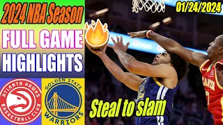 Atlanta Hawks vs Golden State Warriors [FULL GAME] Highlights Jan 23, 2024 | 2024 NBA Season