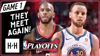 Stephen Curry vs Chris Paul Game 1 WCF Duel Highlights (2018 Playoffs) Rockets vs Warriors - SICK