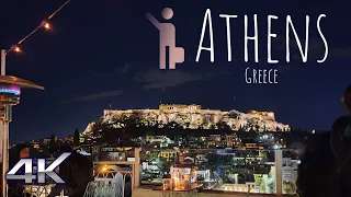 Athens, Greece 🇬🇷 | Virtual Walking City Tour 4K