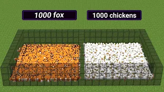 1000 fox vs 1000 chickens ((but fox can eat fast)