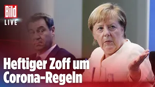 🔴 Corona: Merkel streitet mit Ministerpräsidenten über Beherbergungsverbot | BILD LIVE