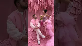 Необычная идея декора розовой свадьбы на 10 лет годовщины