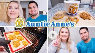 MAKING AUNTIE ANNE'S PRETZELS AT HOME! | Paige & Jarvys