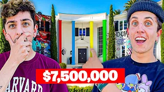 Visiting YouTuber Houses! **insane secret room**