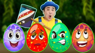 Dinosaur Surprise Eggs 🦖 | Kids Songs | TigiBoo