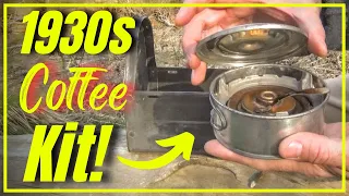 1930s Coffee Kit! ( 1887 Alcohol Stove! )