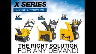 Снегоуборщики Cub Cadet X Series: XS2 61 SWE, XS3 66 SWE, XS3 71 SWE, XS3 76 SWE, XS3 76 TDE