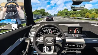 2020 Audi Q5 - Euro Truck Simulator 2 [Steering Wheel Gameplay]