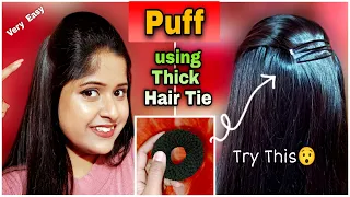 Perfect Puff Hairstyle for Thin Hair ( without Puff Maker ) | How to Make Puff  | It's me Jayeeta