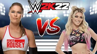 WWE 2K22 RONDA ROUSEY VS. ALEXA BLISS HELL IN A CELL MATCH!