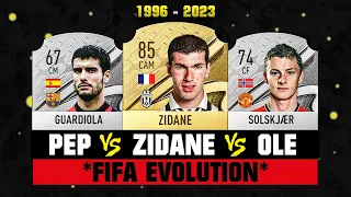 Guardiola VS Zidane VS Solskjaer FIFA EVOLUTION! 👀🤯 FIFA 96 - FIFA 23