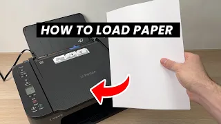 Canon Pixma TS3420: How to Load Paper in the Printer