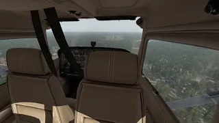 Xplane 11 VR landing (passenger views)