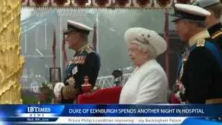 Duke of Edinburgh spends another night in Hospital