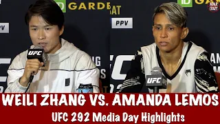 UFC 292: Zhang Weili & Amanda Lemos Media Day Highlights