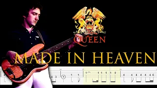 Queen - Made in Heaven (Bass Line + Tabs + Notation) By John Deacon