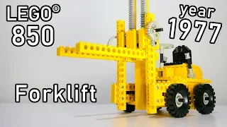 LEGO 850 Fork Lift Truck | First LEGO Technic Set Ever | Old LEGO History | LEGO Expert Builder